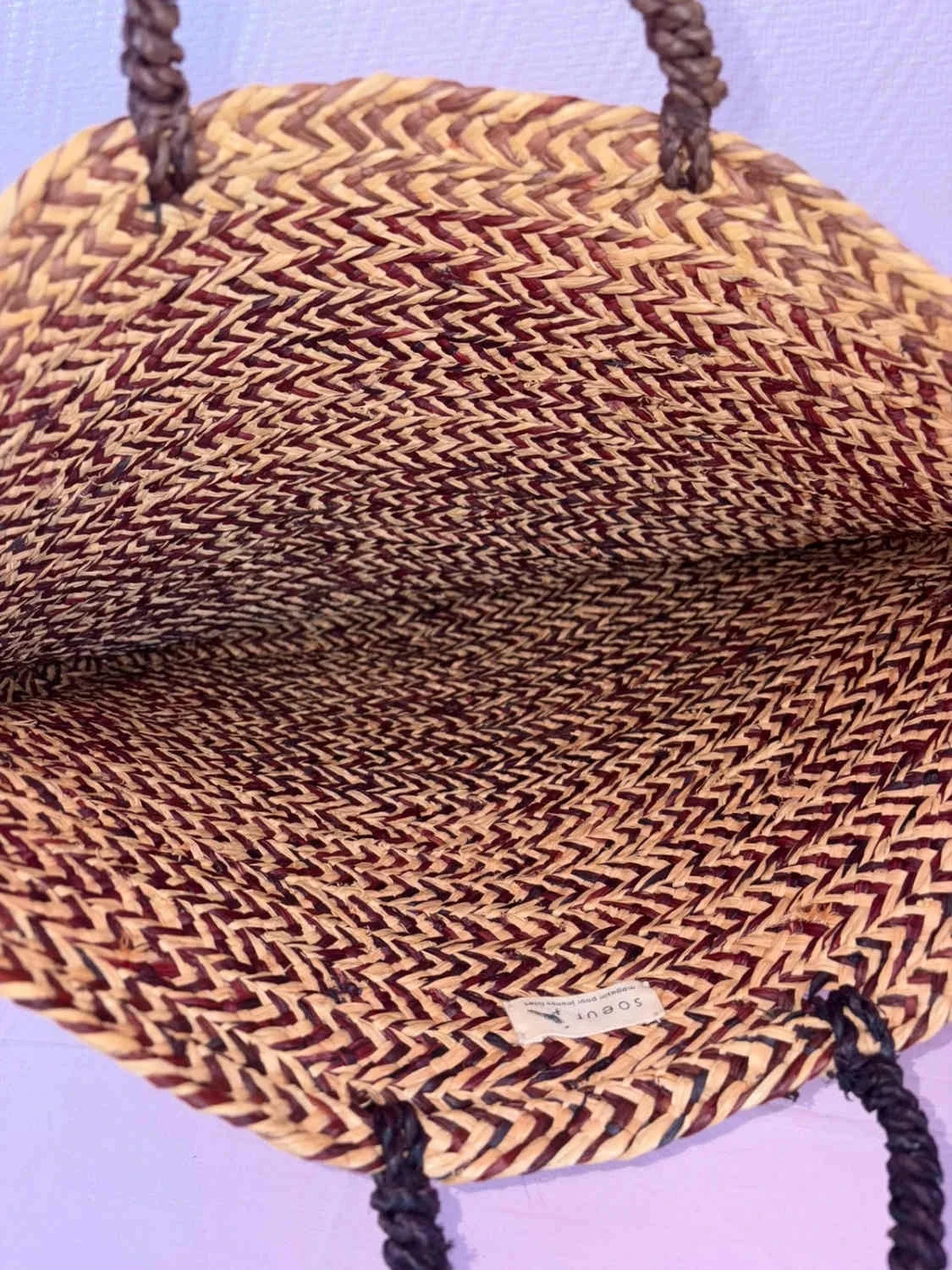 Little-used soeur straw bag rarely seen – photo 6